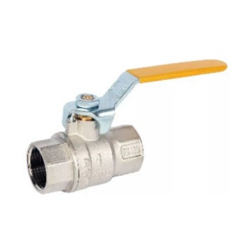 NICKEL PLATED BALL VALVE THREADED